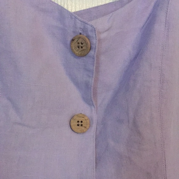 Urban Outfitters Button Front Mini Dress Criss-Cross Back Mini Dress in Lavender - Picture 12 of 12